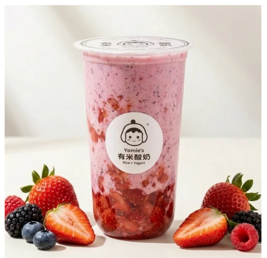 Mixed Berries Yogurt in a Yomie’s cup